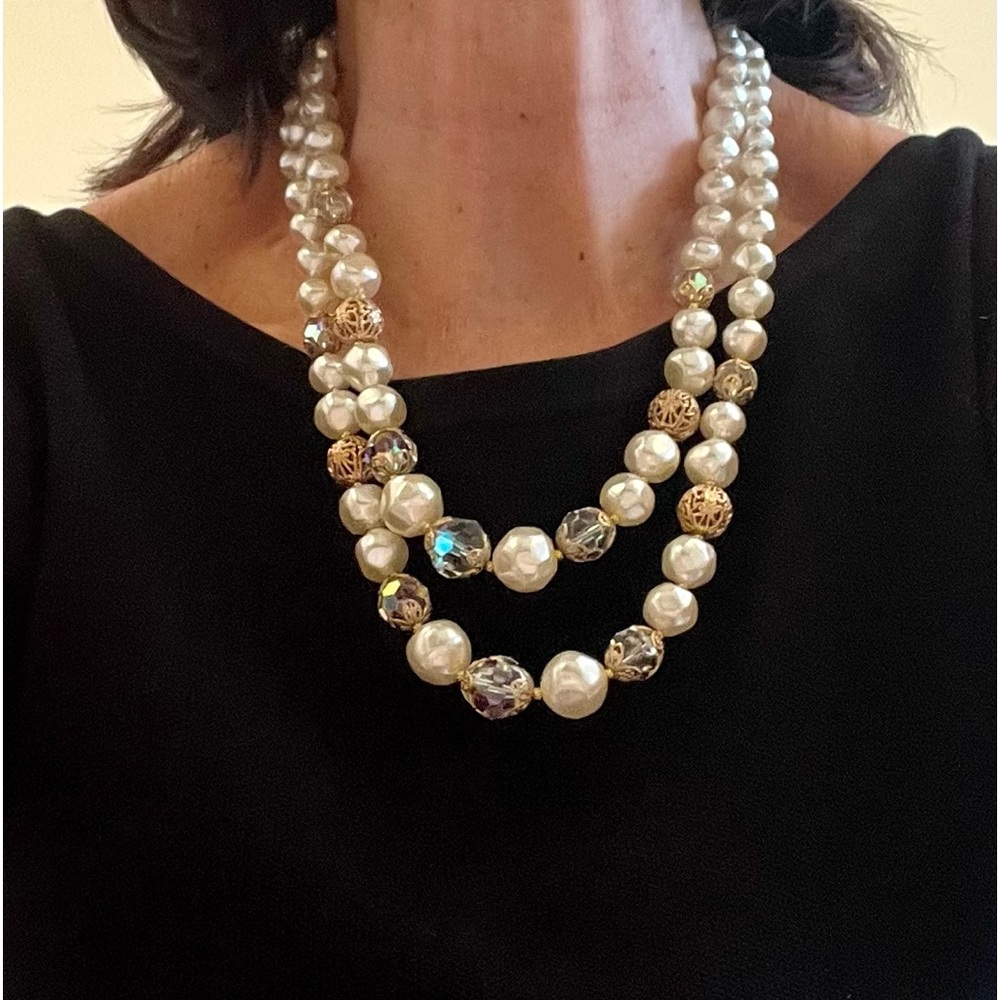 Pretty Pearl 2 Strand Necklace